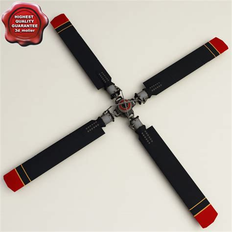 Helicopter Propeller V2 by 3d_molier: Collection of 3D Models By 3D_Molier