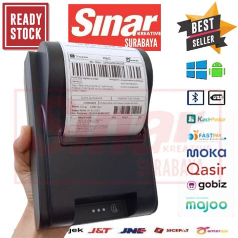 Jual PRINTER THERMAL BLUETOOTH 80MM C80BT MESIN KASIR CETAK STRUK DAN