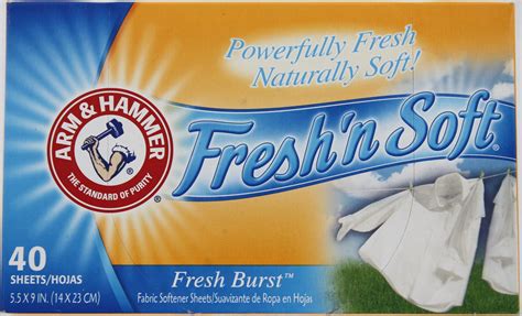 Amazon Arm And Hammer Fresh Soft Dryer Sheets Fresh Burst