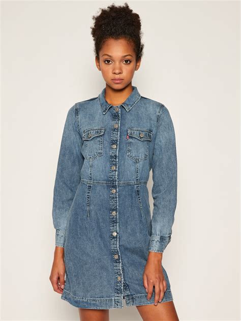 Levis® Sukienka Jeansowa Ellie 38950 0002 Granatowy Regular Fit