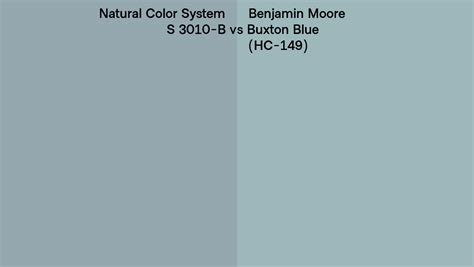 Natural Color System S 3010 B Vs Benjamin Moore Buxton Blue Hc 149