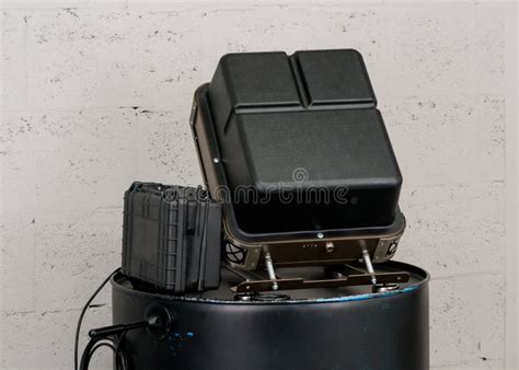 advanced electronic warfare device setup   base stock image image