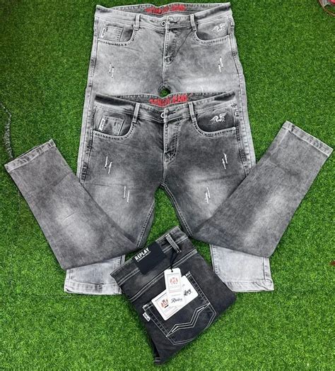 Regular Fit Faded Replay Mens Grey Denim Jeans Set At Rs Piece In