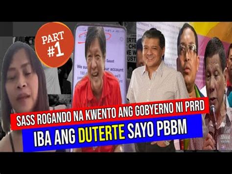 Sass Binuko Ang Baho Ng Marcos Sa Duterte Davao Issue Propaganda Lang