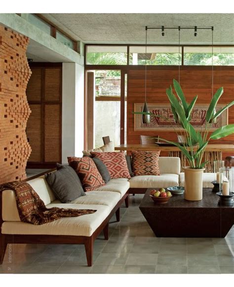 Modern Traditional House Combination With Batik Pattern Likha Interior