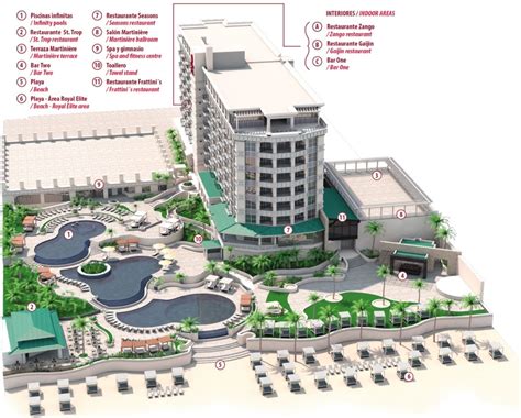 Resort Map Sandos Cancun Cancun Mexico