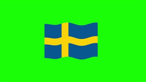 Sweden flag emoji animated on a green screen 51227698 Stock Video at Vecteezy