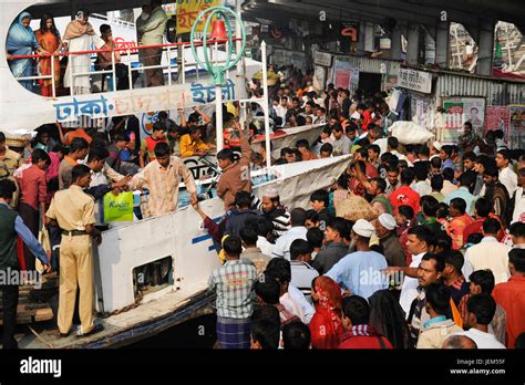 BANGLADESH Dhaka Ferry Ship Terminal Sadarghat At Buriganga River