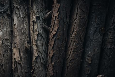 Premium Photo A Close Up Of A Burnt Tree Trunk