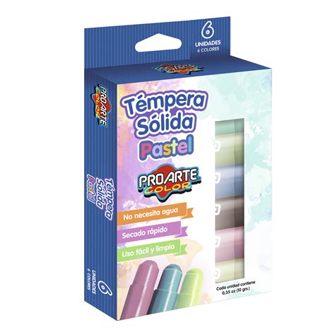 T Mpera S Lida Colores Pastel Proarte Comercial Moca