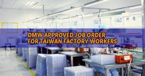 Dmw Approved Job Order Factory Workers Under Eyequest International