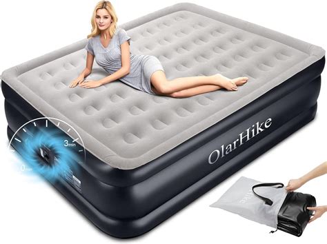 OlarHike Air Bed Queen Inflatable Mattress Built In Electric Pump For