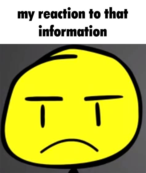 My reaction to that information Blank Template - Imgflip