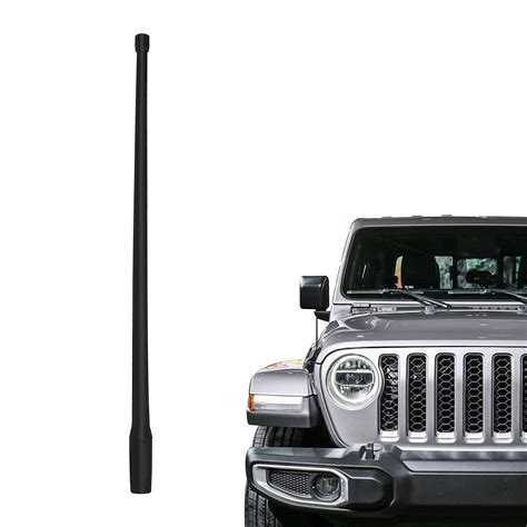 Buy Red Wolf For 2007 2022 Jeep Wrangler Jk Jl Jlu Rubicon Sahara Off Road Short Antenna Mast 13