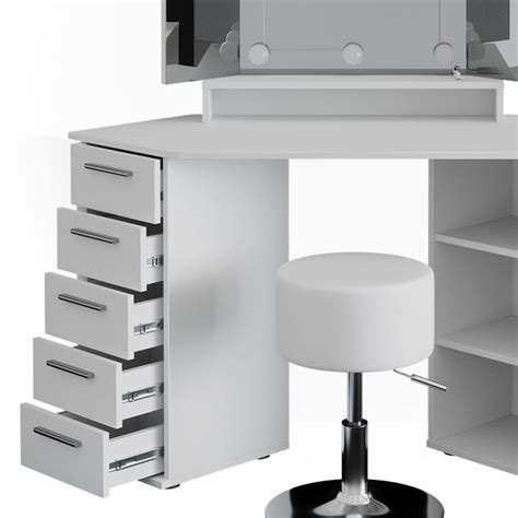 Vicco Coiffeuse Sofia Blanc Cm Avec Clairage Led Et Tabouret