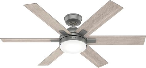 Hunter Fan 48 Inch Low Profile Brushed Nickel Ceiling Fan With LED