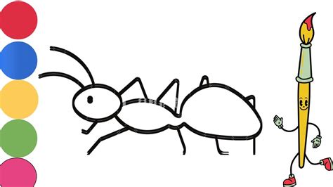 How To Draw Ants Step By Step Easy And Simple Ants Drawing Teaching