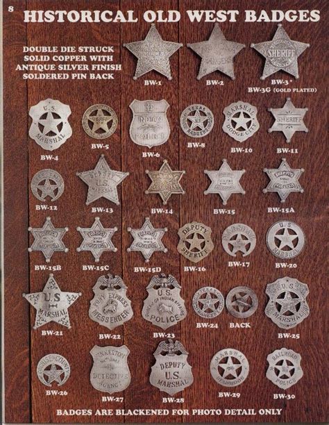 Image Detail For Old West Badges Solid Brass Sheriff Badge Police