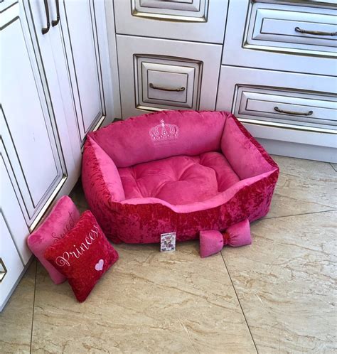 Hot Pink Designer Luxury Dog Bed Princess Dog Bed Custom Made Etsy