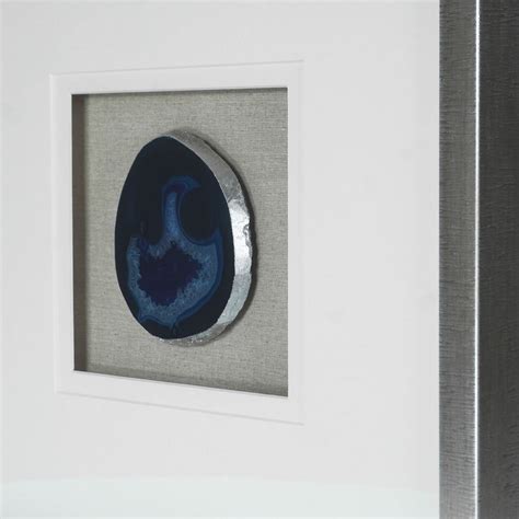 Huji Home Products Agate Slice Shadow Box Wall Décor Ms46987a 19 68 X 19 68