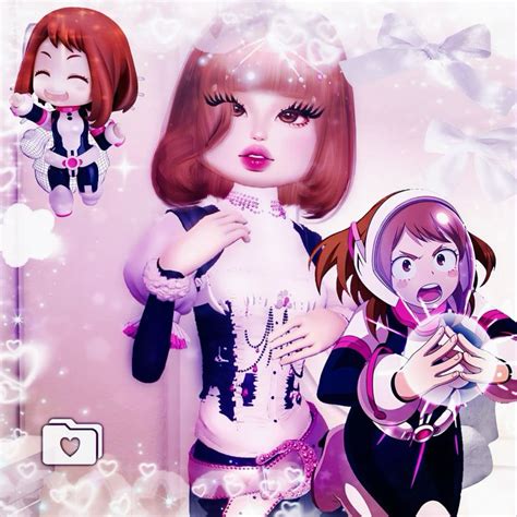 Ochako Uraraka Mha My Hero Academia Dress To Impress Dti Cosplay Roblox