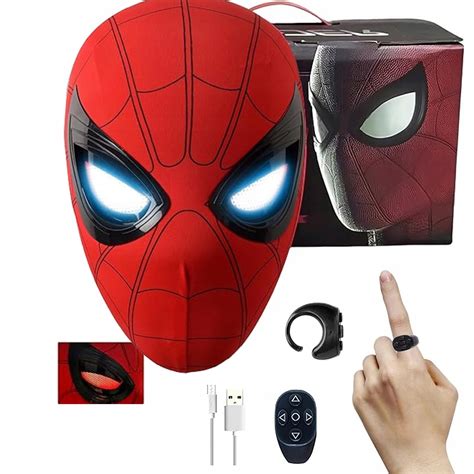 Spiderman Maska Oczy S Ruchome Super Hero Maska Cosplay Dzieci Doro Li