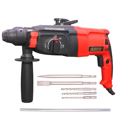 Cheston 26 Mm 850w 900rpm 3 Modes Rotary Hammer Drill Machine With 3