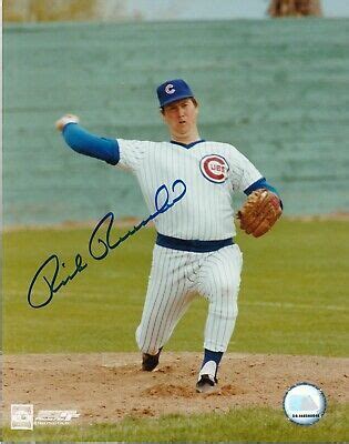 RICK REUSCHEL CHICAGO CUBS ACTION SIGNED 8x10 EBay Chicago Cubs