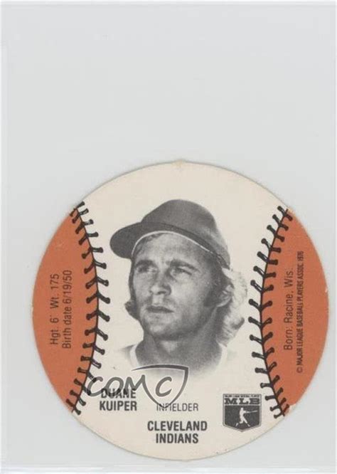 Amazon.com: Duane Kuiper (Baseball Card) 1977 MSA Discs - [Base ...