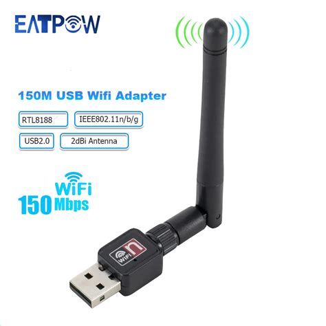 Eatpow Usb Wifi Adapter Mbps Dbi Antenna N G B Ethernet Wifi