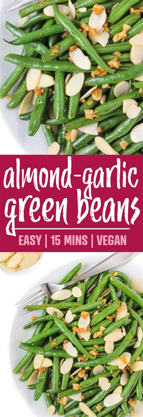 Almond Garlic Green Beans Easy The Garden Grazer