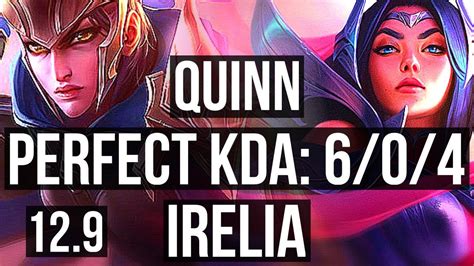 Quinn Vs Irelia Top Rank 4 Quinn 604 21m Mastery 500 Games