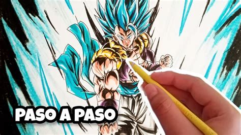 Como Dibujar A Gogeta Super Sayayin Blue Estilo Legends YouTube