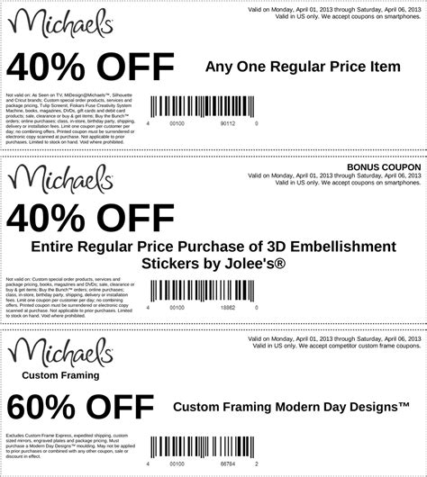 Free Printable Michaels Coupons Free Templates Printable