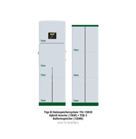 Tigo EI Heimspeichersystem TSI 15K3D Hybrid Inverter 15kW TSB 15