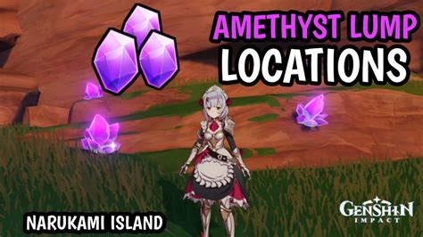 Amethyst Lump Locations Genshin Impact Youtube