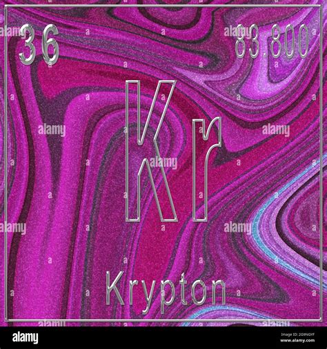 Krypton High Resolution Stock Photography And Images Alamy