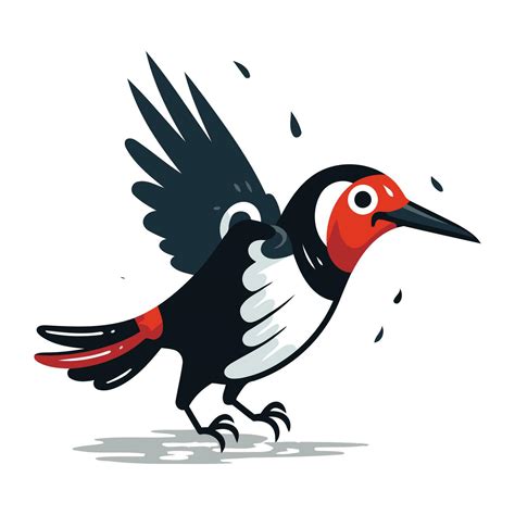 Cute Cartoon Woodpecker Vector Illustration Isolated On White Background 33644388 Vector Art At