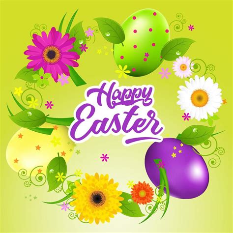 Happy Easter Sunday Egg Banner Social Media Post Tempate Design 1 19551319 Vector Art At Vecteezy