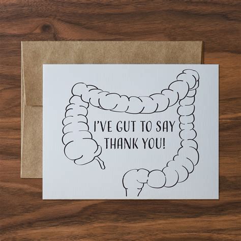 Ive Gut To Say Greeting Card Thank You Match Day Etsy