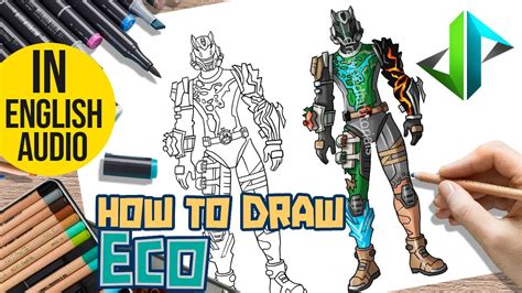 Drawpedia How To Draw New Eco From Fortnite Step By Step Drawing Tutorial Youtube