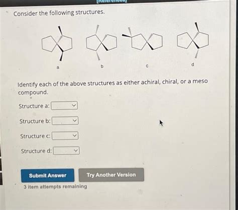 Solved Consider The Following Structures Identify Each Of Chegg