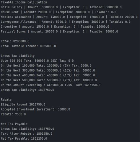 Github B14ck0ps Taxcalculatorconsole Console Based Tax Calculator Based On User Data