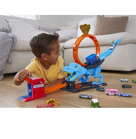 Hot Wheels City Pista T Rex Devorador Mattel Detalhes Magazine Quer Presentear O Seu Lugar