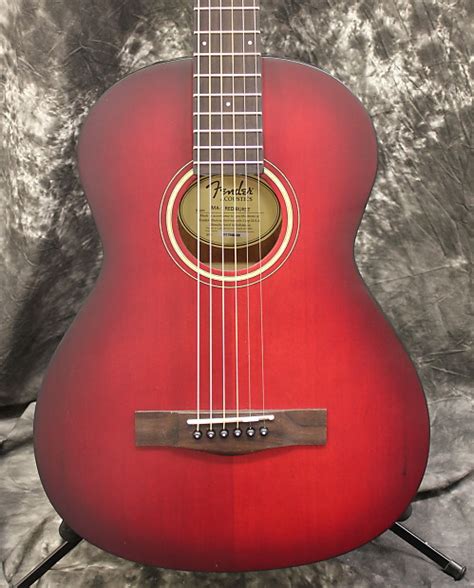 Fender MA-1 3/4 size Steel String Acoustic Guitar w/Bag - Red | Reverb