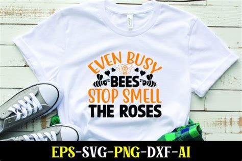 Even Busy Bees Stop Smell The Roses Gr Fico Por Creativelab