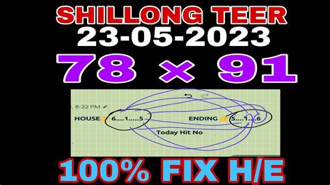 Shillong Teer Result 23 05 2023 Shillong Teer Live Today Hit Common