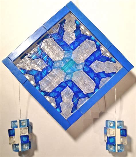 Lego Mosaic Translucent Cheese Slope Snowflake Lego Mosaic Lego