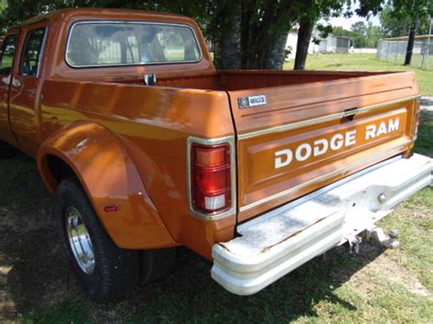 1981 Dodge Ram D350 Crew Cab Short Bed Dually Mega Cab 5 9 Cummins Diesel 5 Spd Classic Dodge