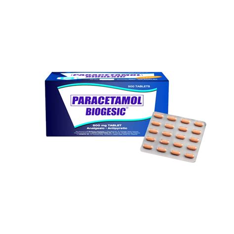 Biogesic Paracetamol 500mg (selling per tablet only)